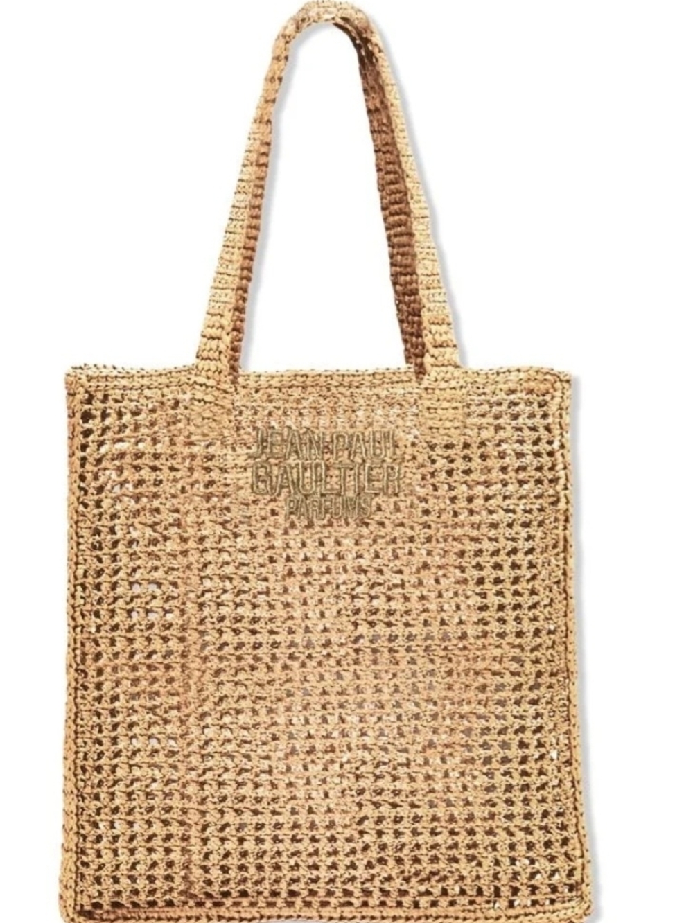 Jean Paul Gaultier Beige Woven Parfum Tote